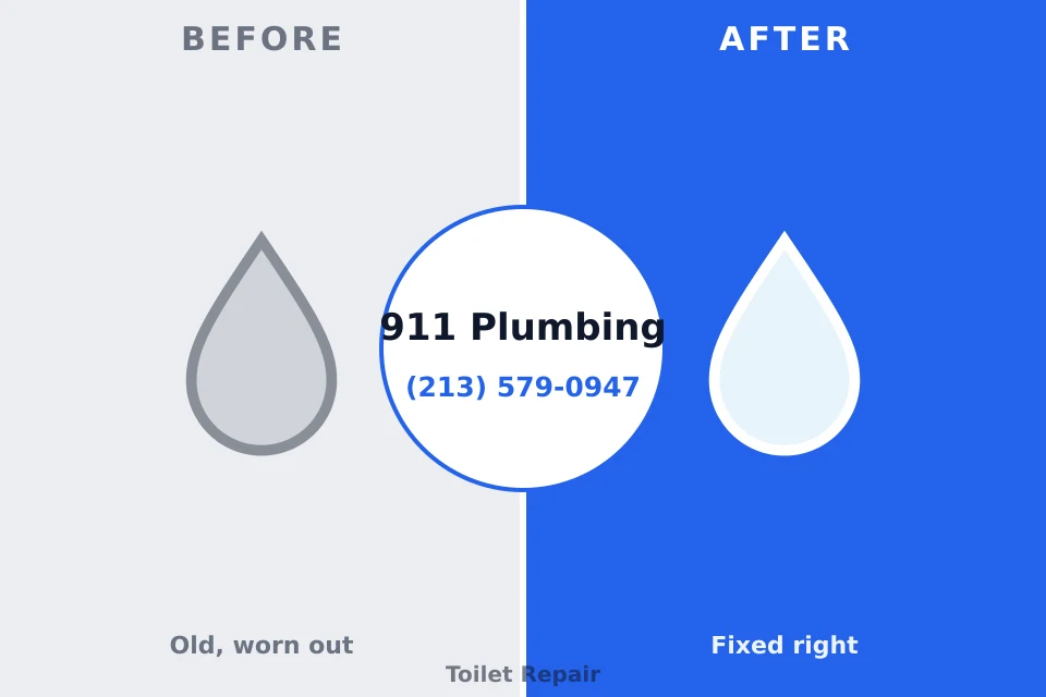 Before and after: plumbing repair Allentown, PA